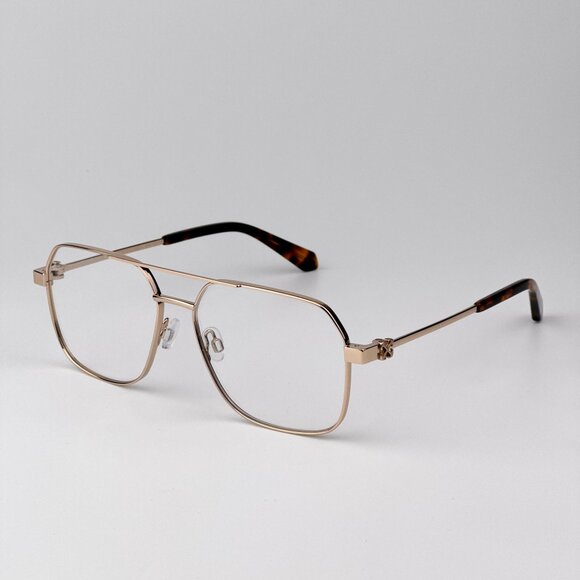 Off-White STYLE 7J Men Eyeglasses – Gold Aviator Frame | Model OERJ07J 7600 - Picture 6 of 11